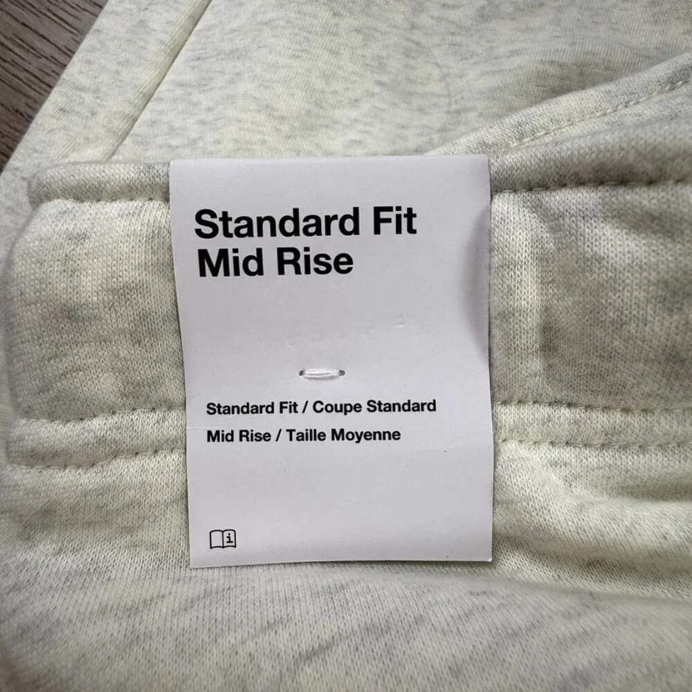 Nike Sportswear Club Fleece Womens Mid Rise Sweatpants Oatmeal Cream NWT Sz L - Picture 3 of 8